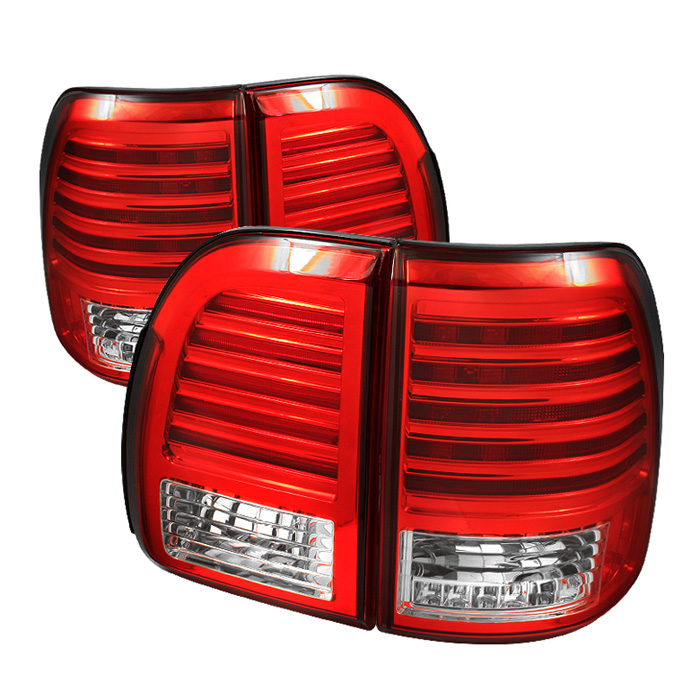 Lexus LX470 98-02 LED Tail Lights - Red Clear