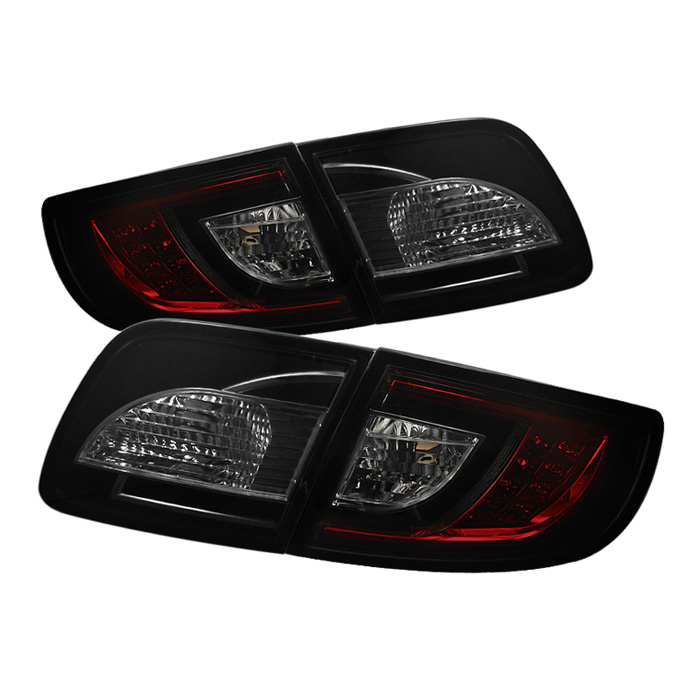 Mazda 3 03-08 4Dr Sedan ( Non Hatchback ) LED Tail Lights - Red Smoke