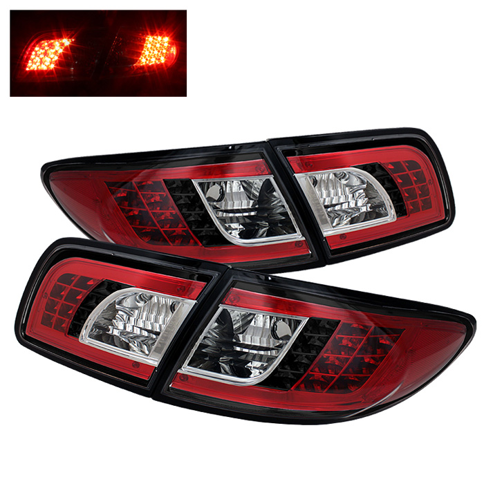 Mazda 6 03-08 4/5DR (Not fit Wagon) LED Tail Lights - Black