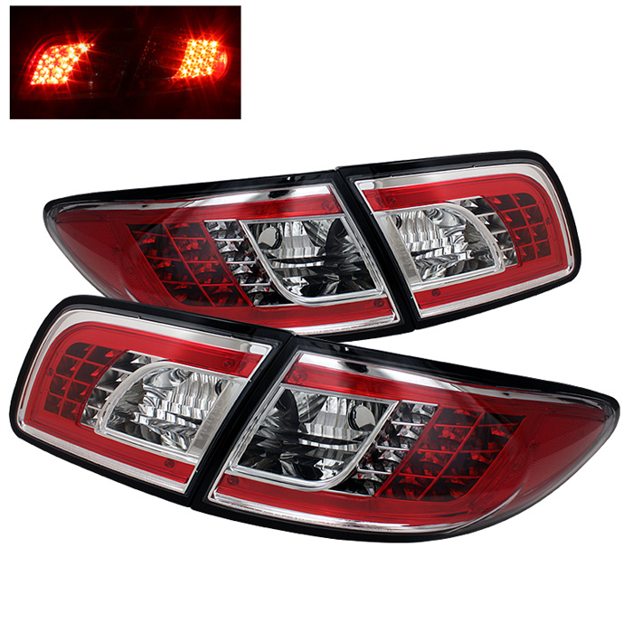 Mazda 6 03-08 4/5DR (Not fit Wagon) LED Tail Lights - Chrome