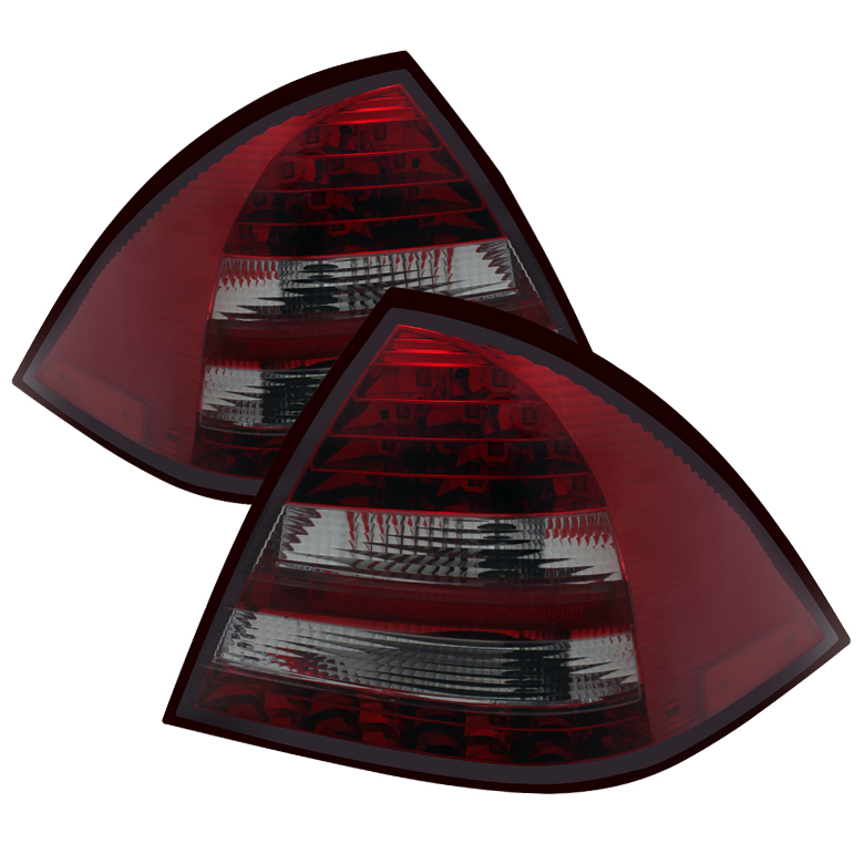 Mercedes Benz W203 C-Class 01-03 ( Do Not Fit Hatchback ) / C-Class 2004 ( Do Not Fit Hatchback & 7 Pin Sockets ) 4DR Sedan LED Tail Lights - Red Smoke