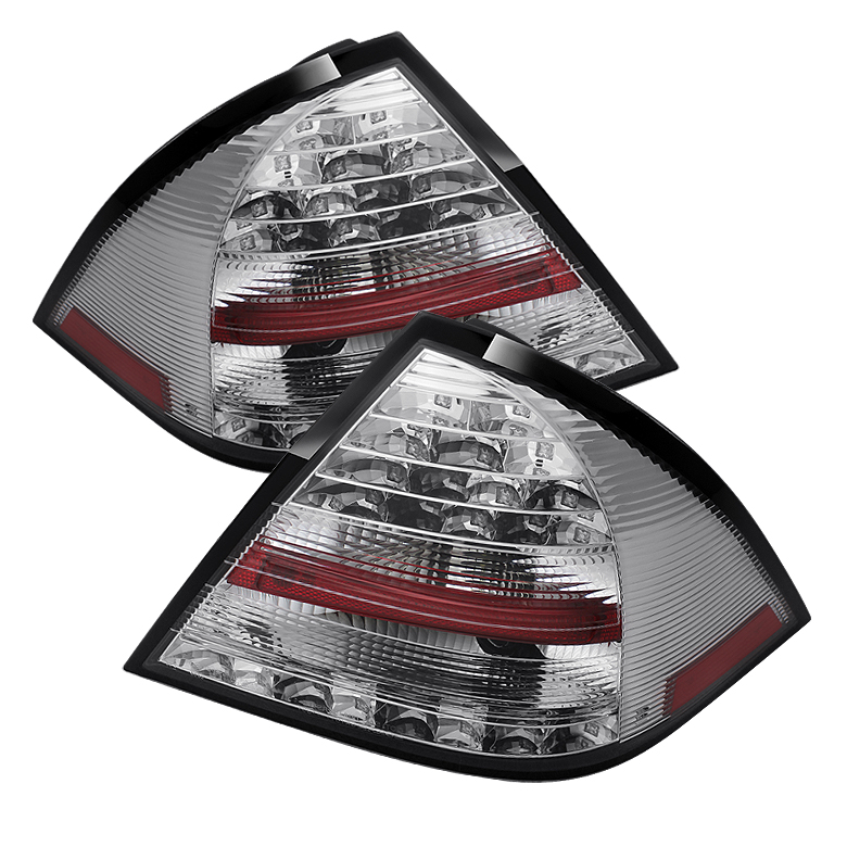 Mercedes Benz W203 C-Class 05-07 4DR Sedan LED Tail Lights - Chrome