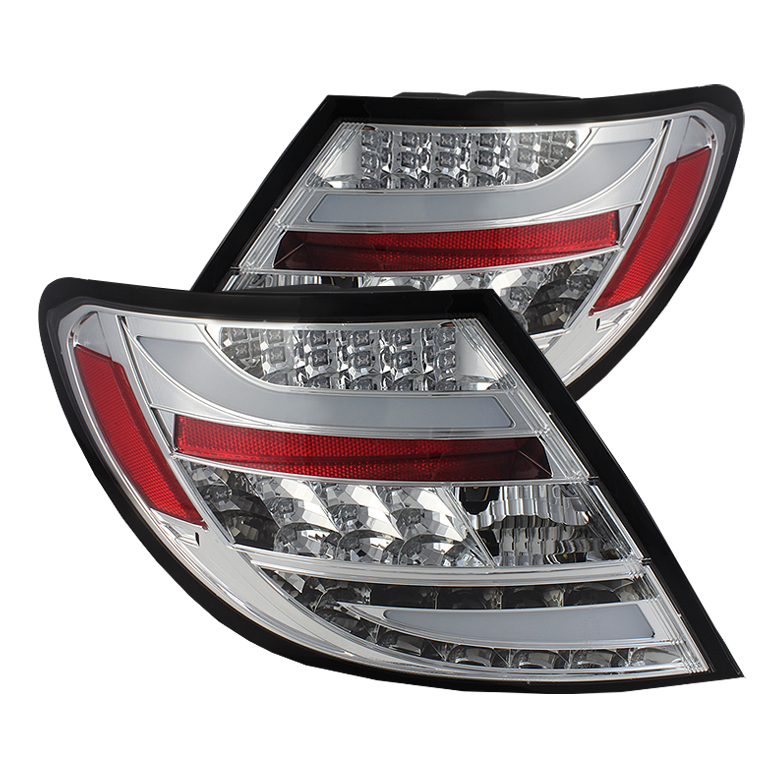 Mercedes Benz W204 C-Class 08-11 LED Tail Lights - Incandescent Model only ( Not Compatible With LED Model ) - Chrome