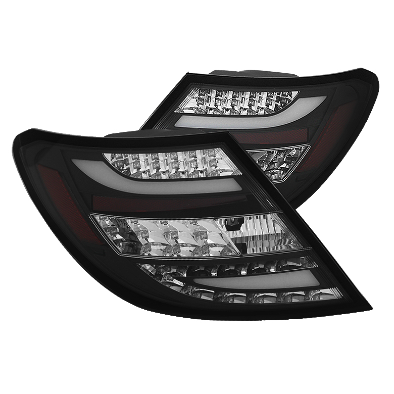 Mercedes Benz W204 C-Class 11-14 LED Tail Lights (Will Fit LED Model Only) - Black