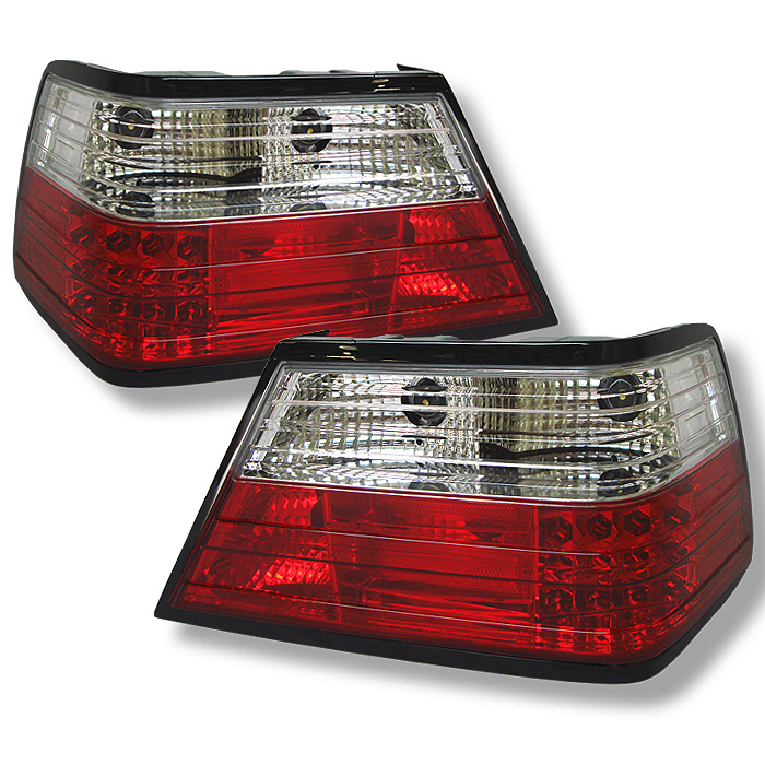 Mercedes Benz W124 E-Class 86-95 (Not fit Wagon) LED Tail Lights - Red Clear