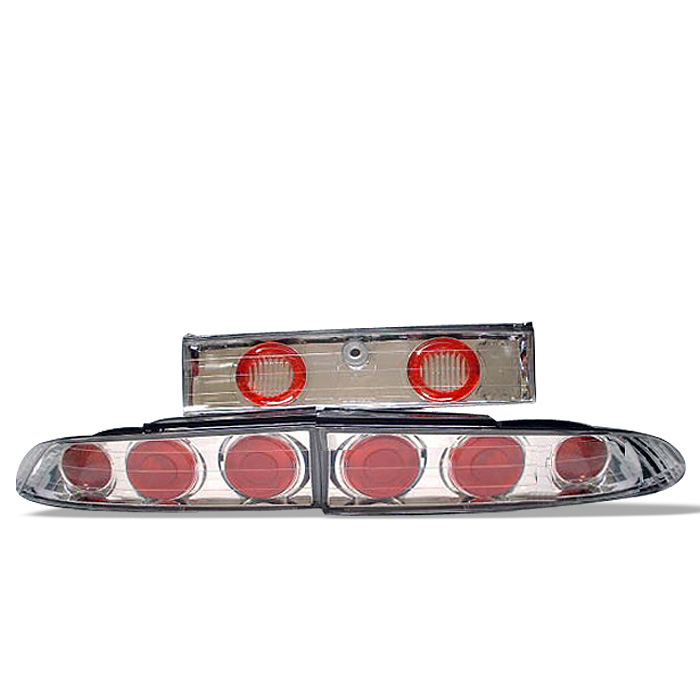 Mitsubishi Eclipse 95-99 Euro Style Tail Lights - Chrome