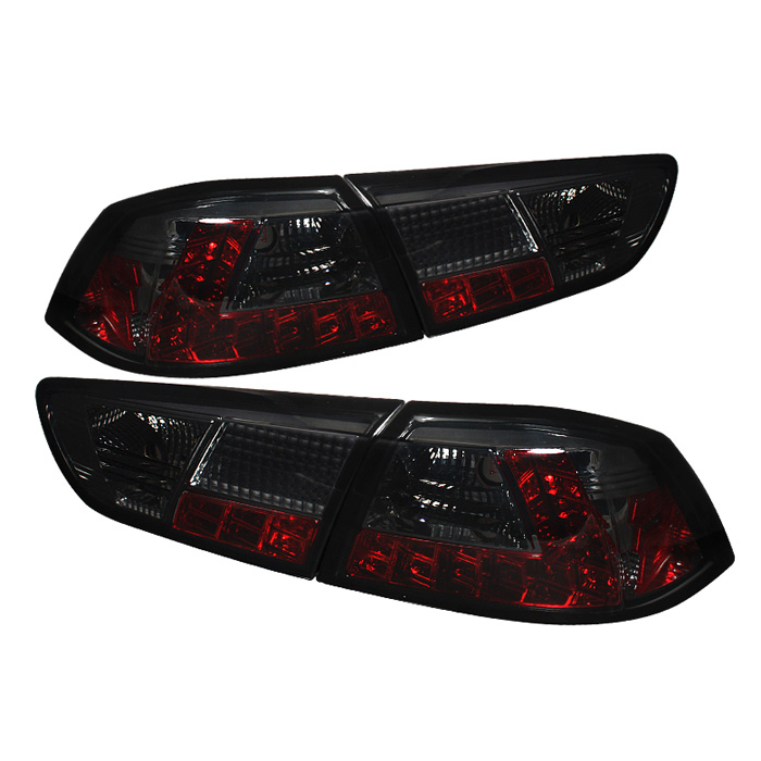 Mitsubishi Lancer / Evolution X 08-14 (Not Fit SportBack) LED Tail Lights - Smoke