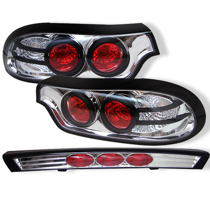 Mazda RX7 93-01 Euro Style Tail Lights - Chrome