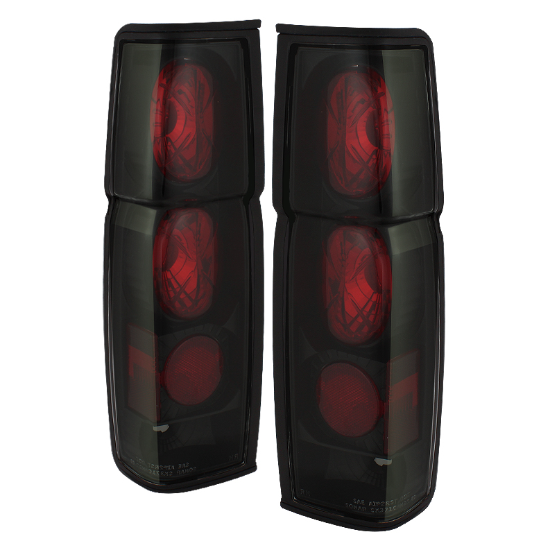 Nissan Hardbody 86-97 Euro Style Tail Lights - Black Smoke