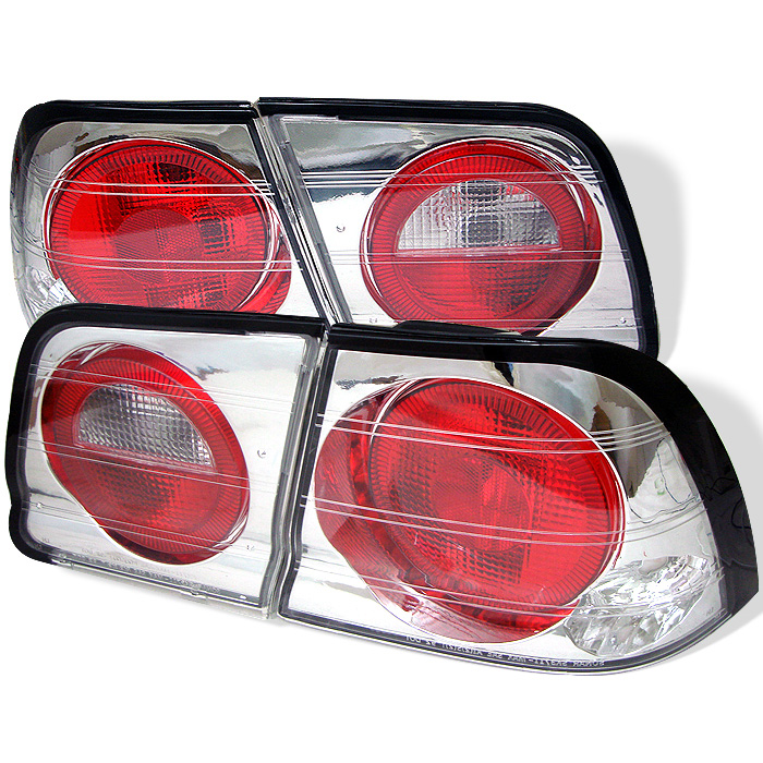 Nissan Maxima 95-96 Euro Style Tail Lights - Chrome