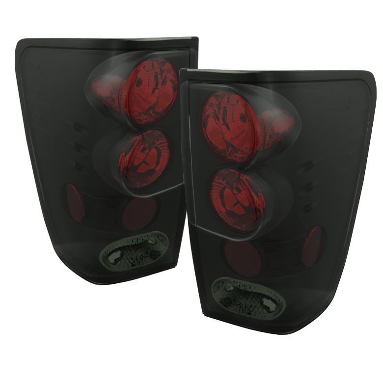 Nissan Titan 04-14 Euro Style Tail Lights - Black Smoke