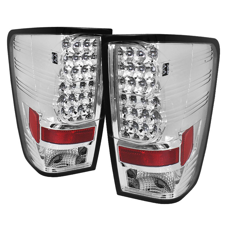 Nissan Titan 04-14 LED Tail Lights - Chrome