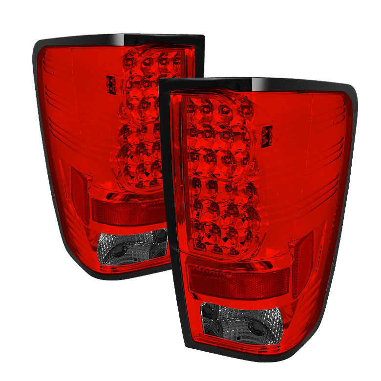 Nissan Titan 04-14 LED Tail Lights - Red Smoke