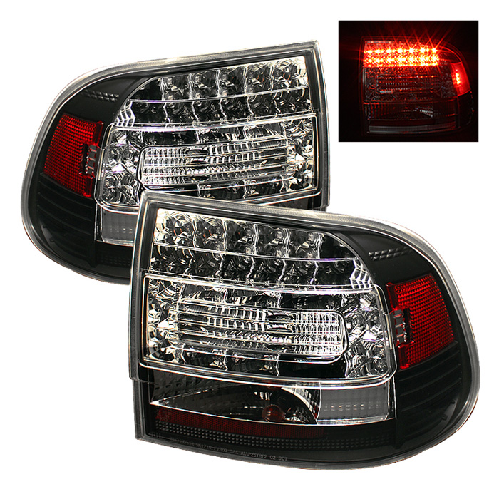 Porsche Cayenne 03-07 LED Tail Lights - Black