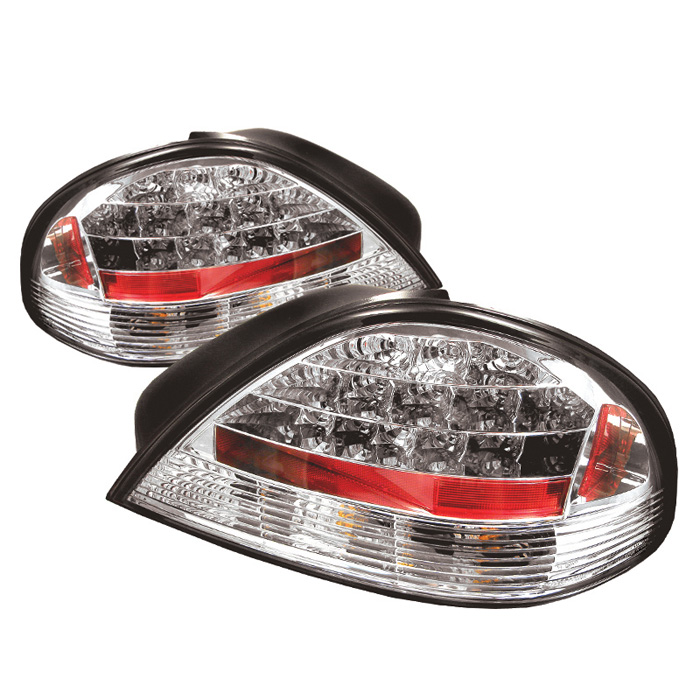 Pontiac Grand AM 99-05 LED Tail Lights - Chrome