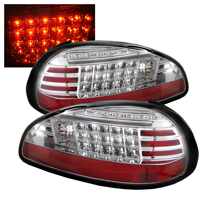 Pontiac Grand Prix 97-03 LED Tail Lights - Chrome