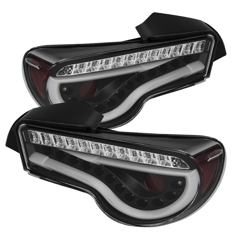 Scion FRS 12-14 / Subaru BRZ 12-14 Light Bar LED Tail Lights - Black