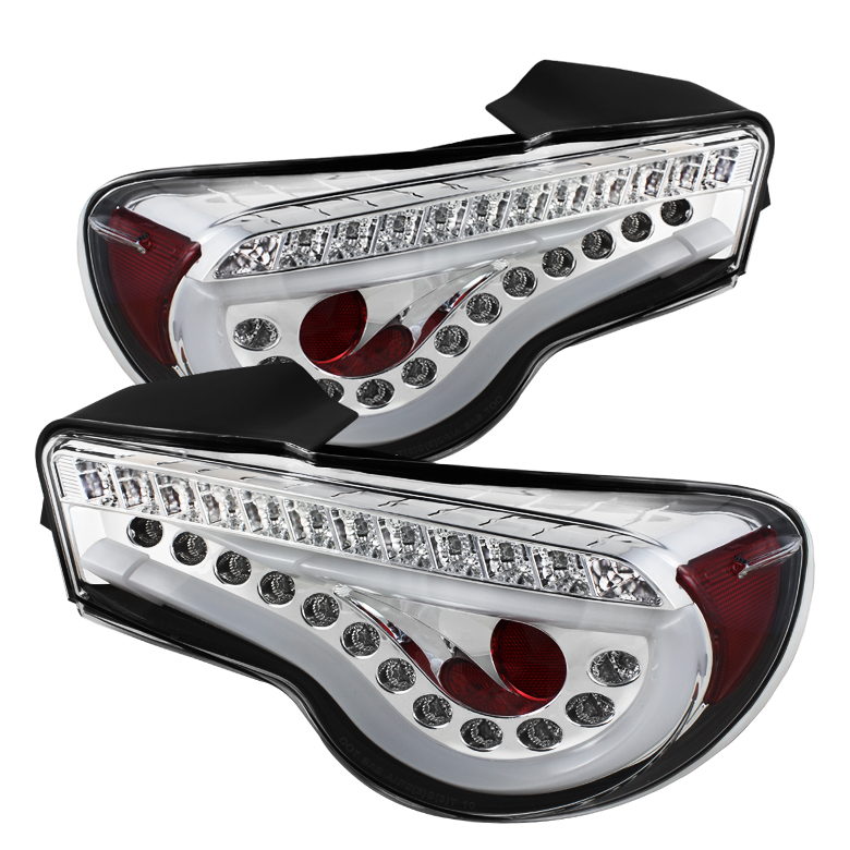 Scion FRS 12-14 / Subaru BRZ 12-14 Light Bar LED Tail Lights - Chrome