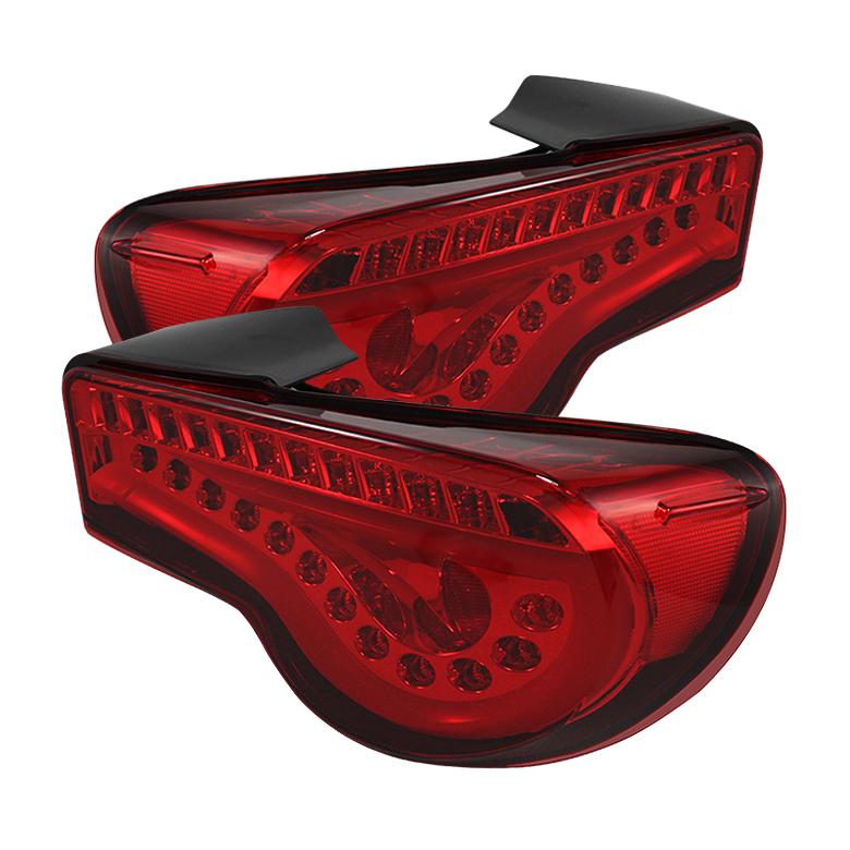 Scion FRS 12-14 / Subaru BRZ 12-14 Light Bar LED Tail Lights - JDM Red