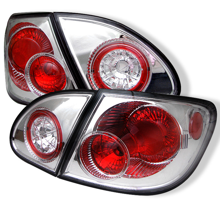 Toyota Corolla 03-08 Euro Style Tail Lights - Chrome