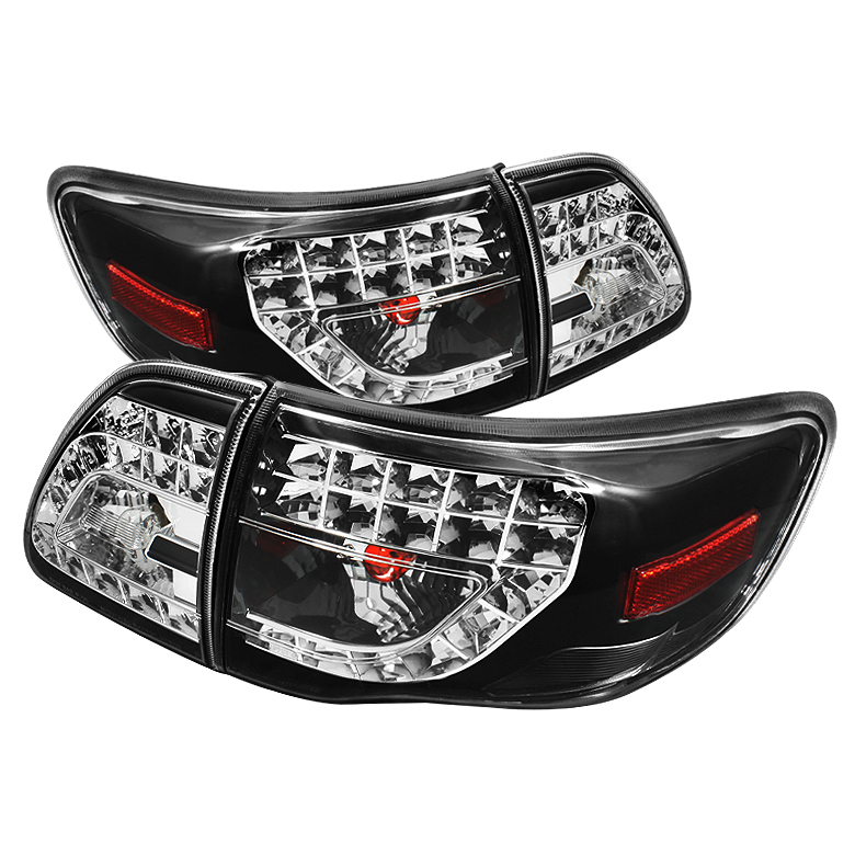 Toyota Corolla 2009-2010 LED Tail Lights - Black