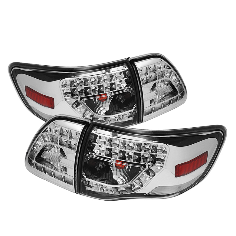 Toyota Corolla 09-10 LED Tail Lights - Chrome