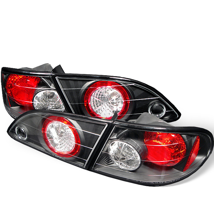 Toyota Corolla 98-02 Euro Style Tail Lights - Black