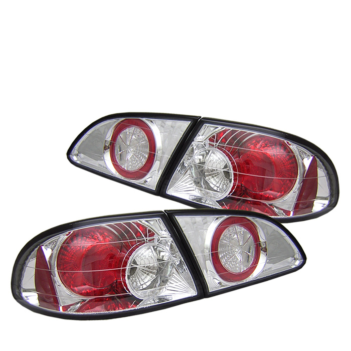 Toyota Corolla 98-02 Euro Style Tail Lights - Chrome