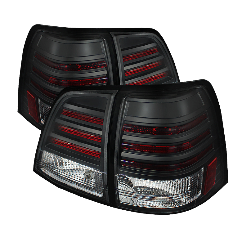 Toyota Land Cruiser 08-11 LED Tail Lights - Black