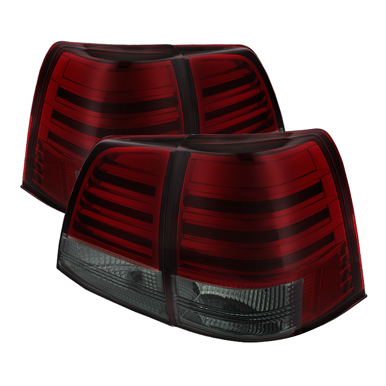 Toyota Land Cruiser 08-11 LED Tail Lights - Red Smoke