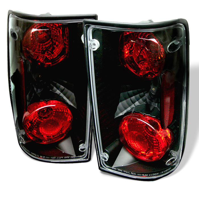 Toyota Pick Up 89-95 Euro Style Tail Lights - Black