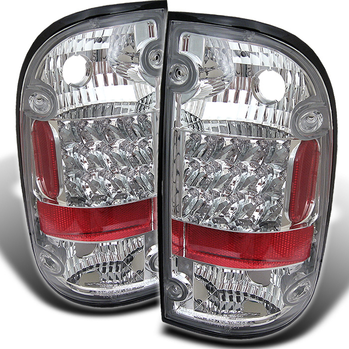 Toyota Tacoma 01-04 LED Tail Lights - Chrome