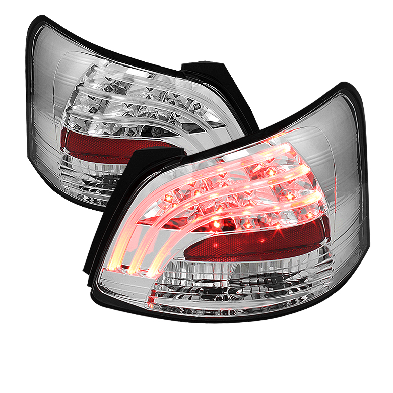 Toyota Yaris 07-09 4Dr LED Tail Lights - Chrome