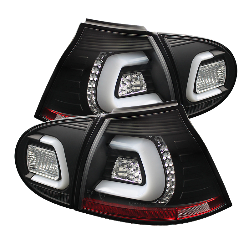 Volkswagen Golf V 06-09 LED TURN SIGNAL LED Tail Lights - Black