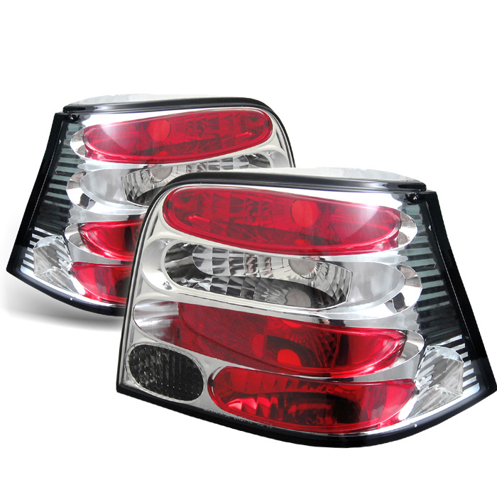 Volkswagen Golf 99-04 Euro Style Tail Lights - Chrome