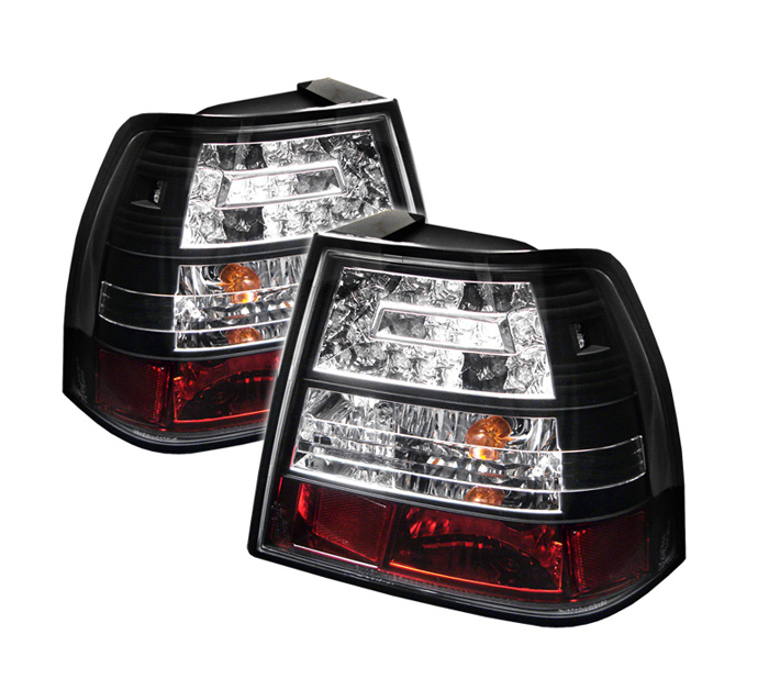 Volkswagen Jetta 99-04 LED Tail Lights - Black