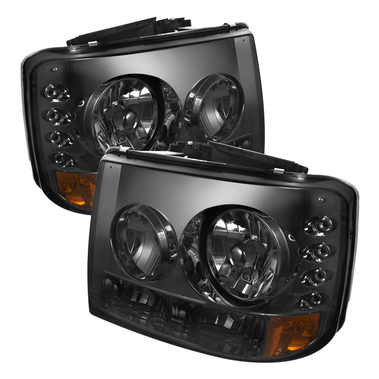 Chevy Silverado 1500/2500 99-02 ( Does Not Fit HD Model ) / Chevy Silverado 3500 01-02 / Chevy Suburban 1500/2500 00-06 / Chevy Tahoe 00-06 1PC W/ Bumper Lights ( Require GRI-SP-CS99-CT Grille ) LED (