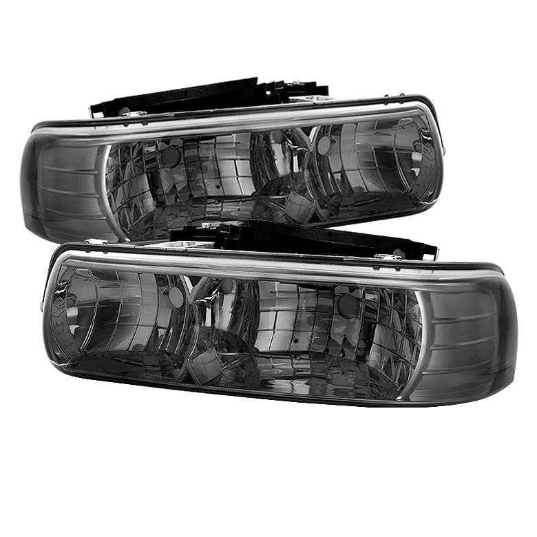 Chevy Silverado 1500/2500 99-02 / Chevy Silverado 3500 01-02 / Chevy Suburban 1500/2500 00-06 / Chevy Tahoe 00-06 Crystal Headlights - Smoke