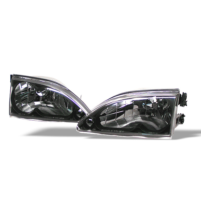 Ford Mustang 94-98 Crystal Headlights - Black