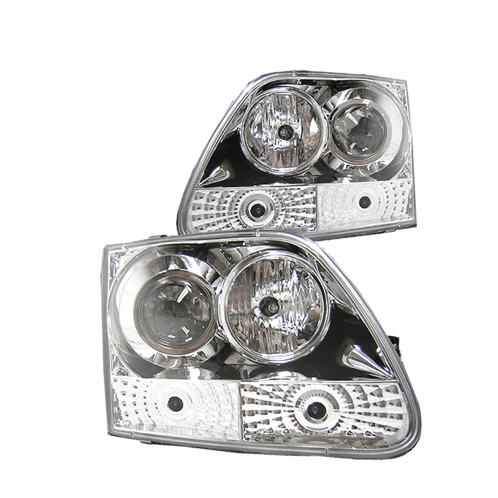 Ford F150 97-03 / Expedition 97-02 Projector Headlights - ( Will Not Fit Manufacture Date Before 6/1997 ) - Chrome - High H1 - Low H1