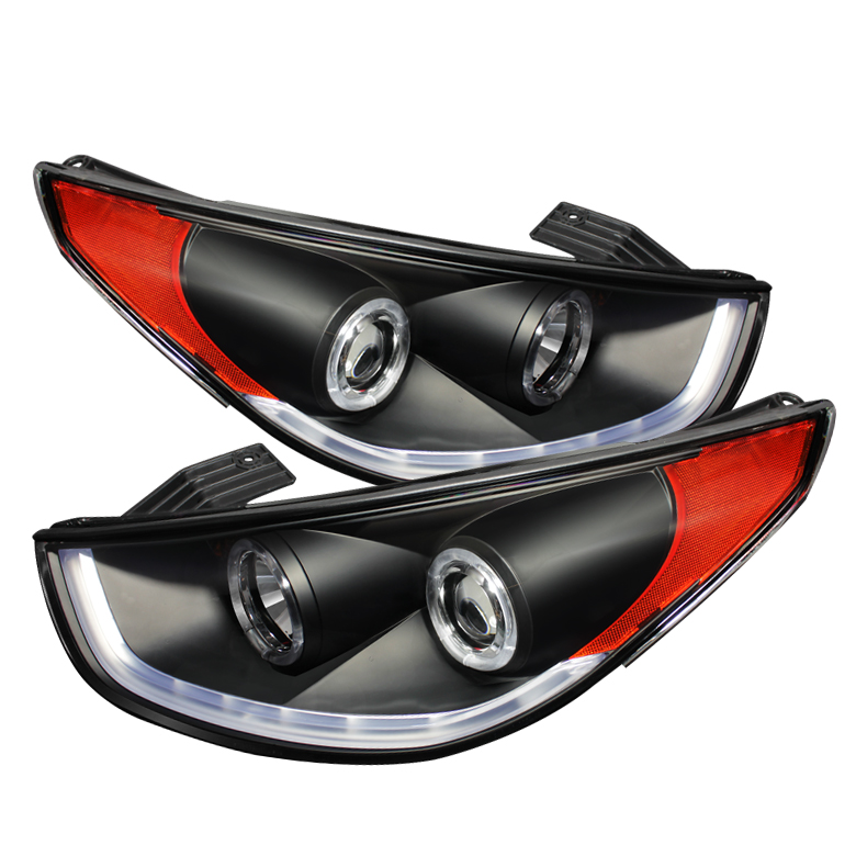 Hyundai Tucson 10-14 Projector Headlights - DRL - Black - High H1 (Included) - Low H7 (Included)