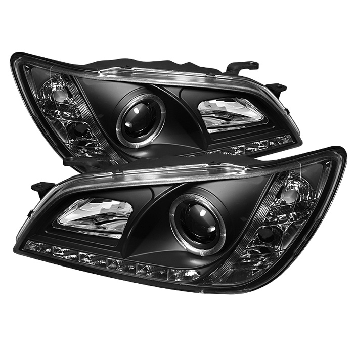 Lexus IS300 01-05 Projector Headlights - Xenon/HID Model Only ( Not Compatible With Halogen Model ) - LED Halo - DRL - Black - High H1 (Included) - Low D2R (Not Included)