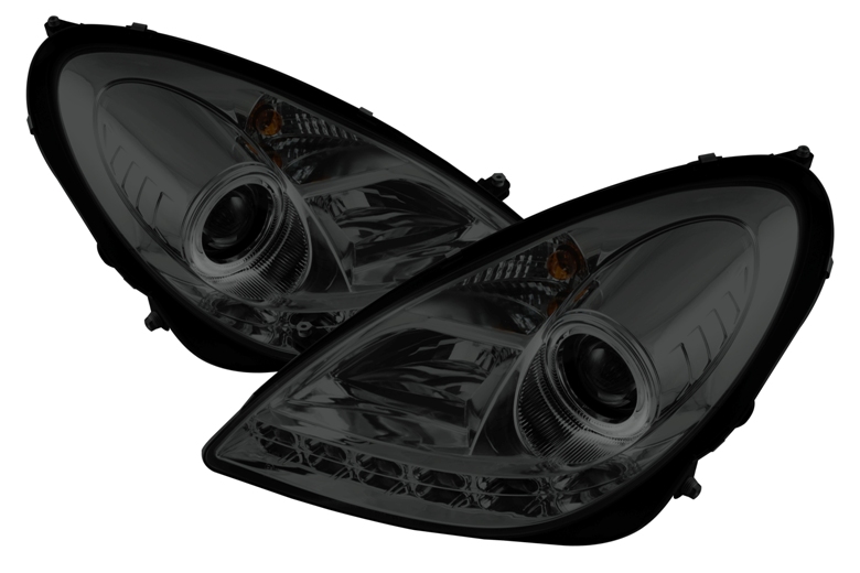 Mercedes Benz SLK 05-10 Projector Headlights - Xenon/HID Model Only ( Not Compatible With Halogen Model ) - DRL - Smoke - High H1 (Included) - Low D2R (Not Included)