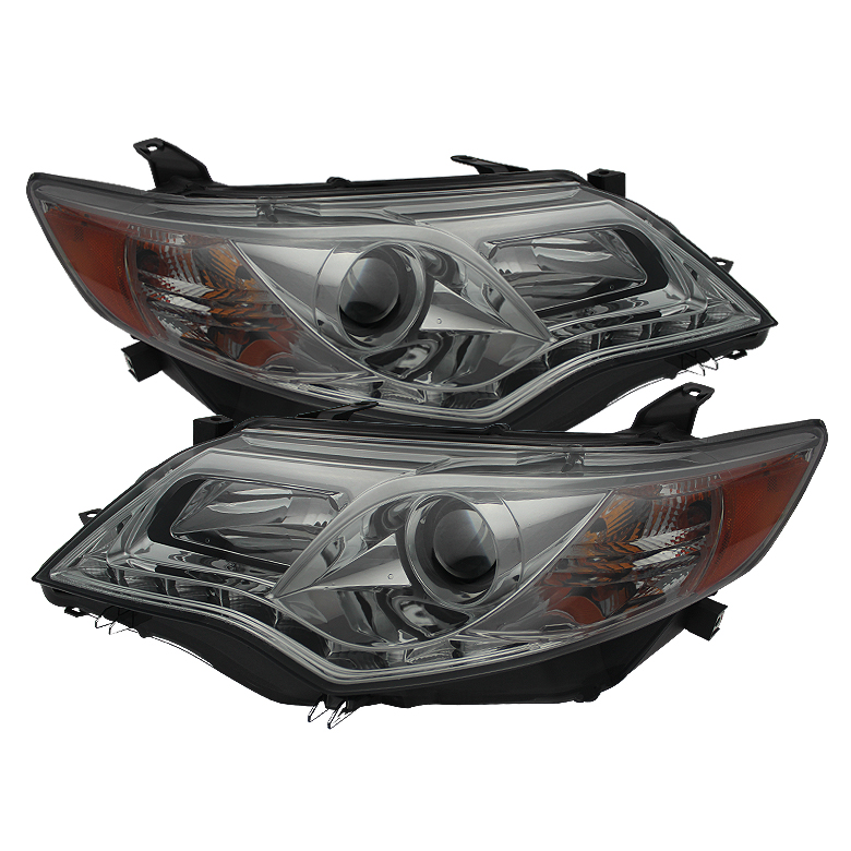 Toyota Camry 12-14 Projector Headlights - DRL - Smoke - High 9005 (Not Included - Low 9006 (Included)