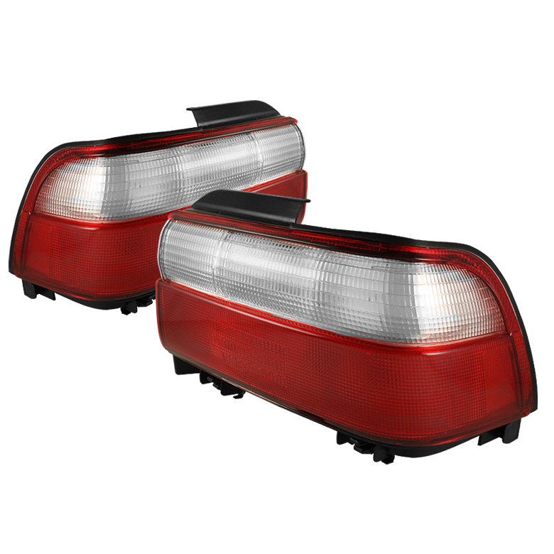 Toyota Corolla 93-97 Tail Lights - Red Clear