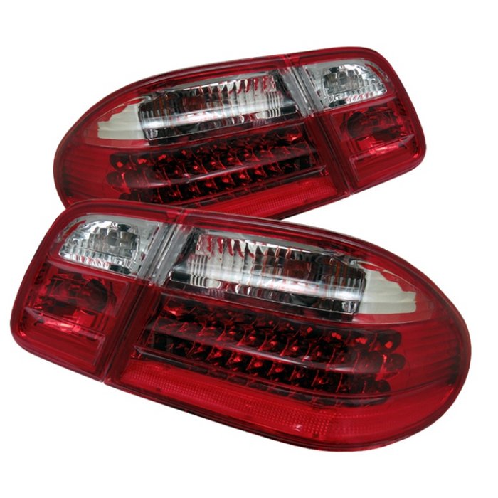 Mercedes Benz W210 E-Class 96-02 LED Tail Lights - Red Clear