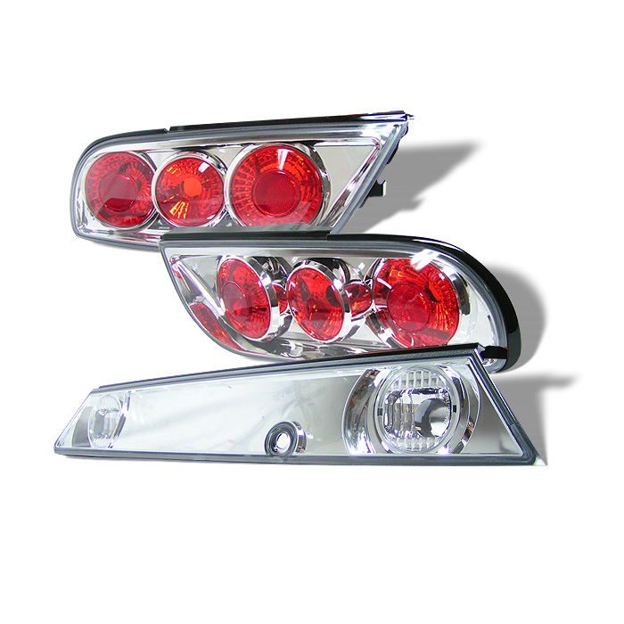 Nissan 240SX 89-94 3 Pieces Euro Tail Lights - Chrome