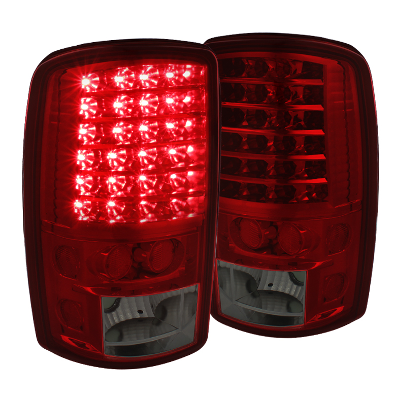 Chevy Suburban/Tahoe 1500/2500 00-06 / GMC Yukon/Yukon XL 00-06 / GMC Yukon Denali/Denali XL 01-06 ( Lift Gate Style Only ) LED Tail Lights - Red Smoke