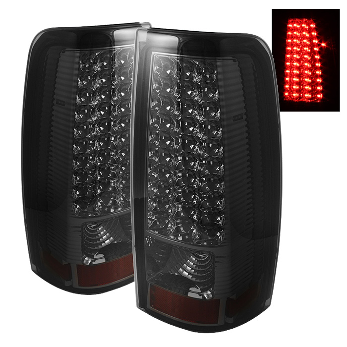 Chevy Silverado 1500/2500/3500 99-02 / GMC Sierra 1500/2500/3500 99-03 LED Tail Lights - Smoke