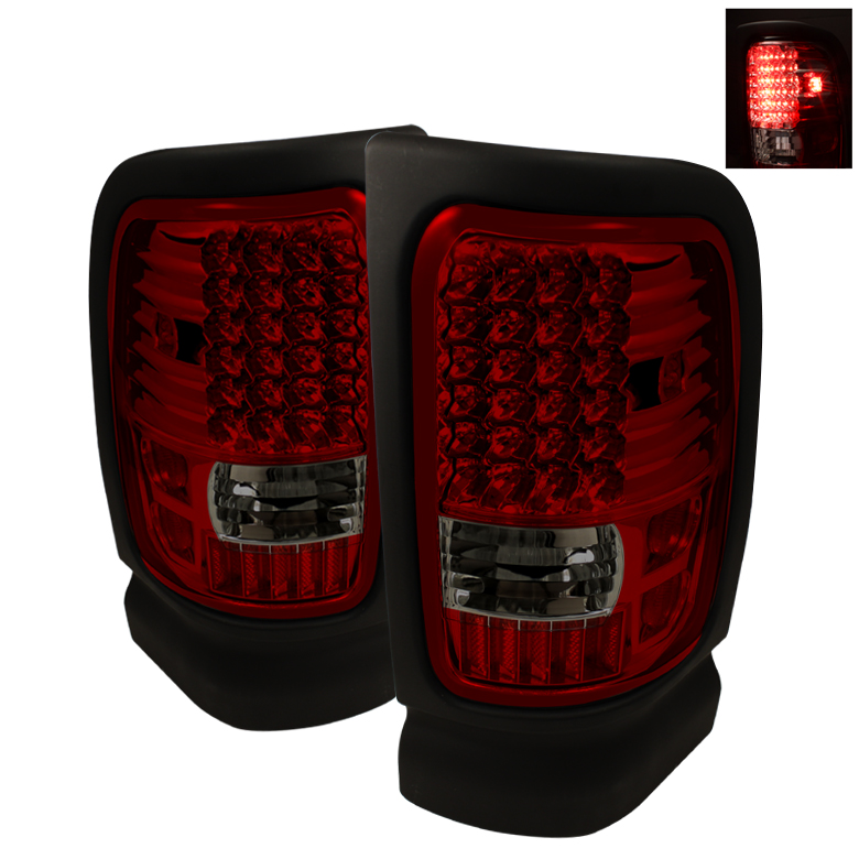 Dodge Ram 1500 94-01 / Ram 2500/3500 94-02 LED Tail Lights - Red Smoke